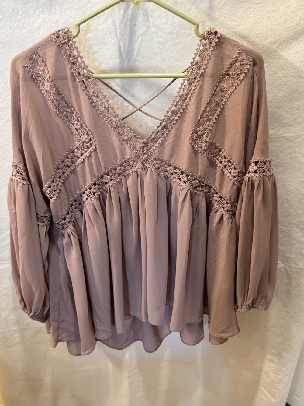 Umgee bohemian styled, baby doll blouse Size L